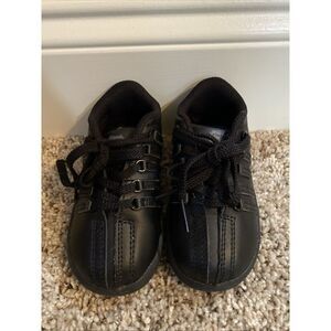 K-Swiss Shoes Classic Triple Black Leather Toddler Baby Infant Sneakers Sz 6‎